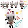 Adorable Gabby's Dollhouse Music Plush Toy Cartoon Stuffed Cat Plushie Doll For Kids