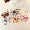 Mascot Plush Horse Keychain Creative Cartoon Steed Doll Zodiac Pony Figurine  Home Decoration