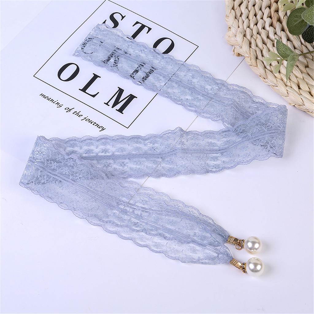Ladies Fashion Lace Belt Dress Belts Thin Buckle Waist Chain