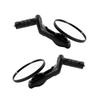 Wide-View Bike Mirror Set for City Cycling, Glass Lens Design with Bar-End Insert and Support Arm for Road Bikes and Daily Travel Use