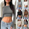 2024 Frühling/Sommer Damen Sexy Langarm Crop Top