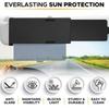 Car Sun Visor Extender Retractable Anti Glare Blocker Windshield Sun Protection Sunshade Extension UV Protector Accessories