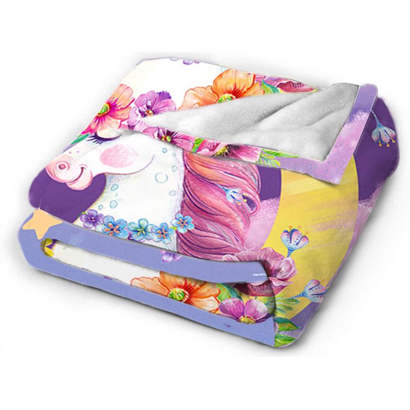 

Одеяло с принтом Модное фланелевое одеяло с цифровым принтом 80-100