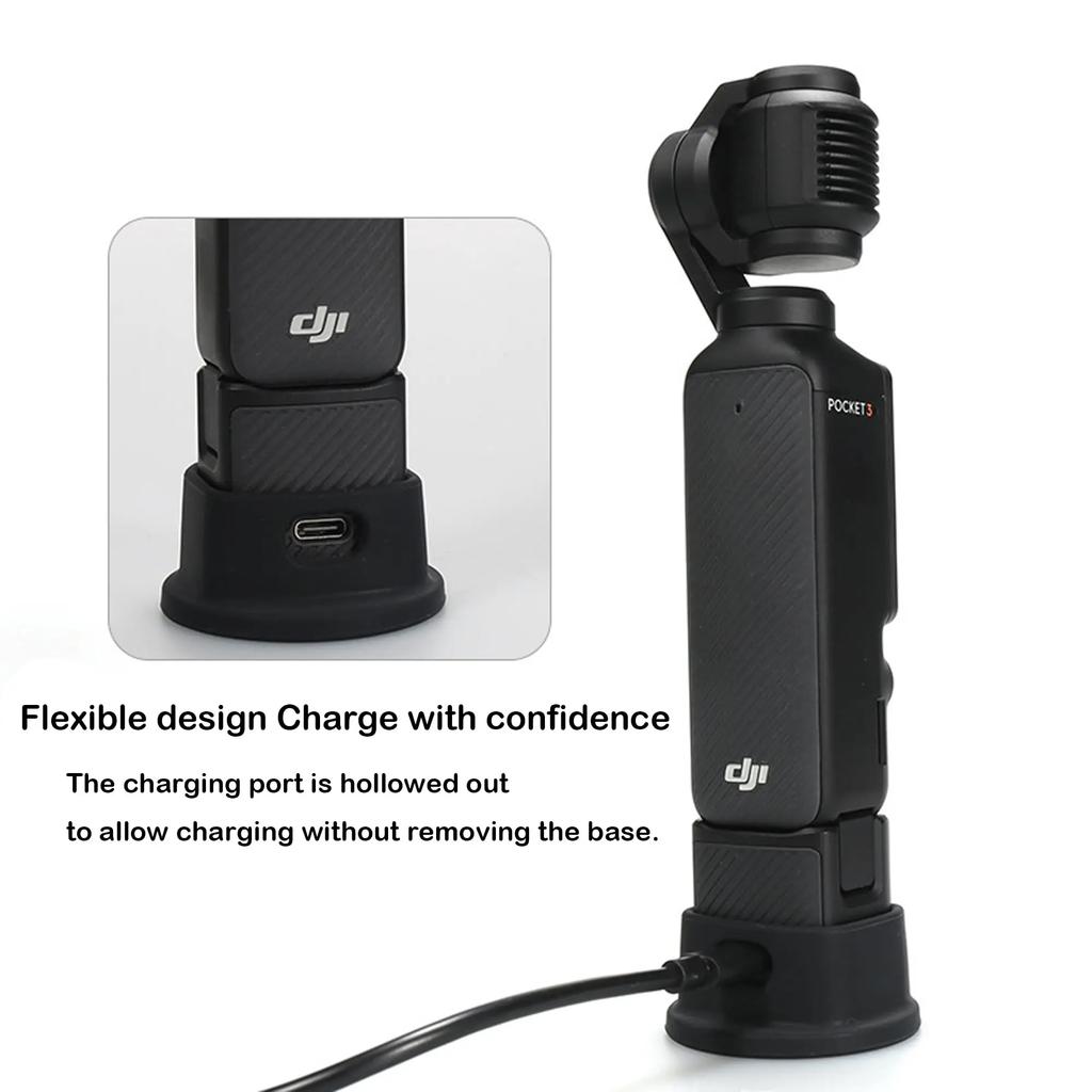 Silicone Dock Desktop Base For DJI Osmo Pocket 3 Sport Camera Anti-skid Fixed Extension Base Stand