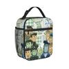 Wild Kratts Zeichentrick Thermoisolierte Lunchtaschen für das Büro Tragbarer Lebensmittelbeutel Behälter Männer Frauen Thermokühlende Brotdosen