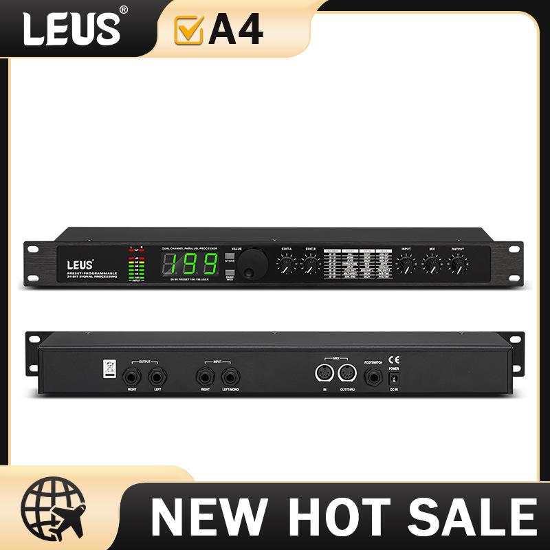 LEUS A4 Portable Effects Pedal: 199 DSP Pro Effects, Mini Reverb & Microphone