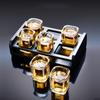 GIANXI Liquor Glass Holder Whiskey Glass Holder Separate Glass Holder Storage Rack Shot Glass Holder Wine Set Shot Glass