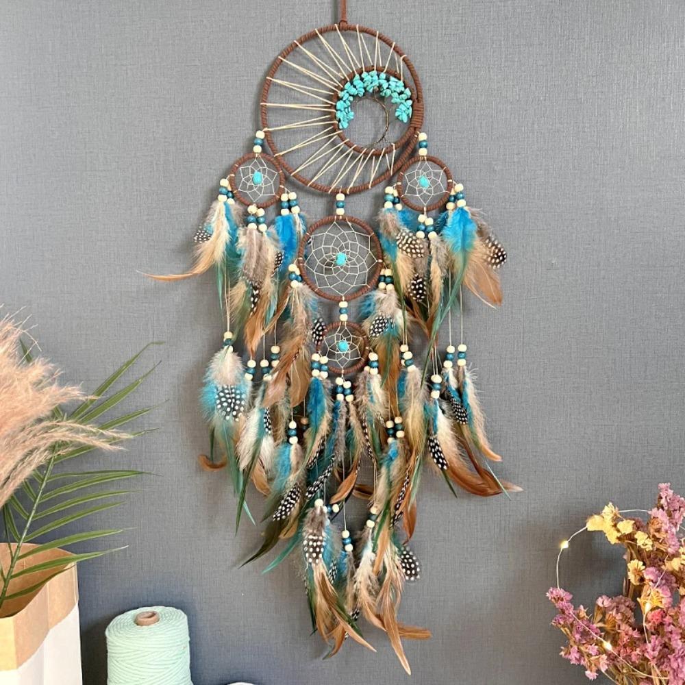 Natural Stone Wind Chimes Tree of Life Room Pendant Decor Dream Catcher  for Balcony Yard Decor