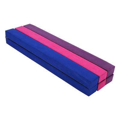 7FT Suede Folding Balance Beam Gymnastics Gym Training Equipment Hard Wearing DE