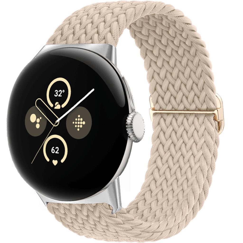 Braided Solo loop for Google pixel 3 4 2 band Accessories Smartwatch Elastic Adjustable Nylon correa bracelet Pixel Watch Strap
