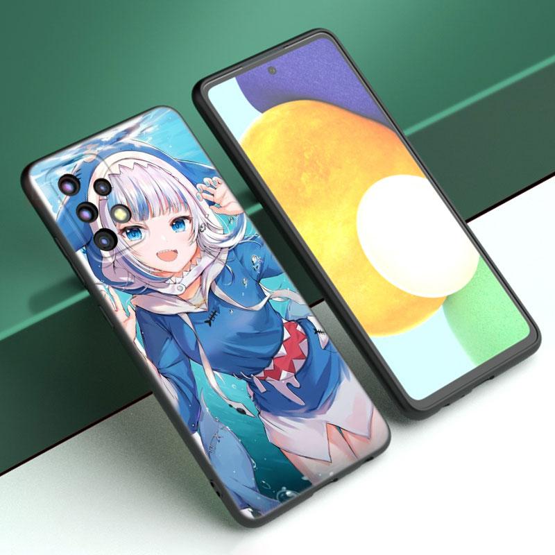 Gawr Gura Anime Phone Case For Samsung A13 A22 A24 A32 A23 A25 A34 A35 A52S A53 A54 A55 A73 5G A12 A14 A15 A31 A33 A50 A51 A72