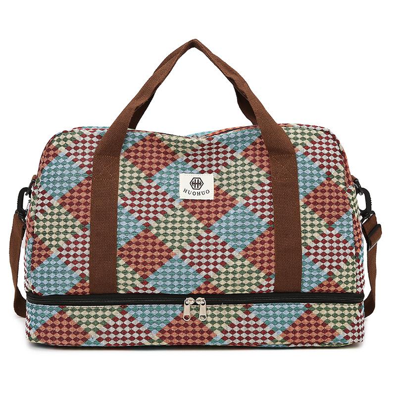 Large-capacity travel bag for short-distance business trips casual lightweight satchel bag shoulder crossbody bag fitness sports luggage bag for women
