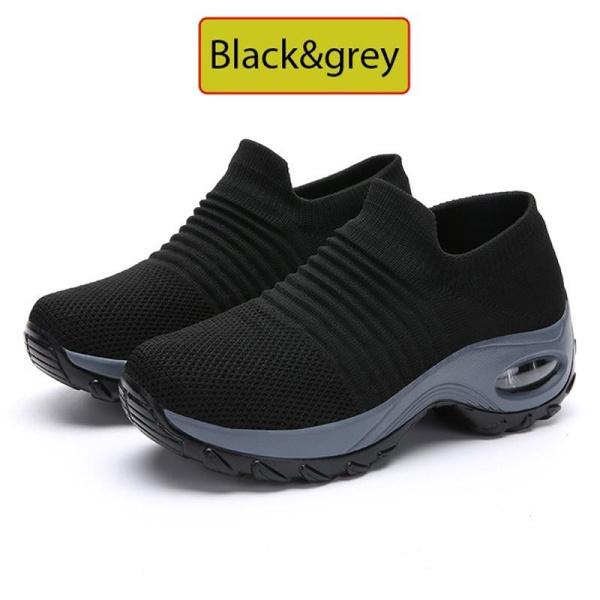 

Женская прогулочная обувь, кроссовки с дышащей сеткой, повседневные уличные кроссовки без шнуровки на толстой подошве