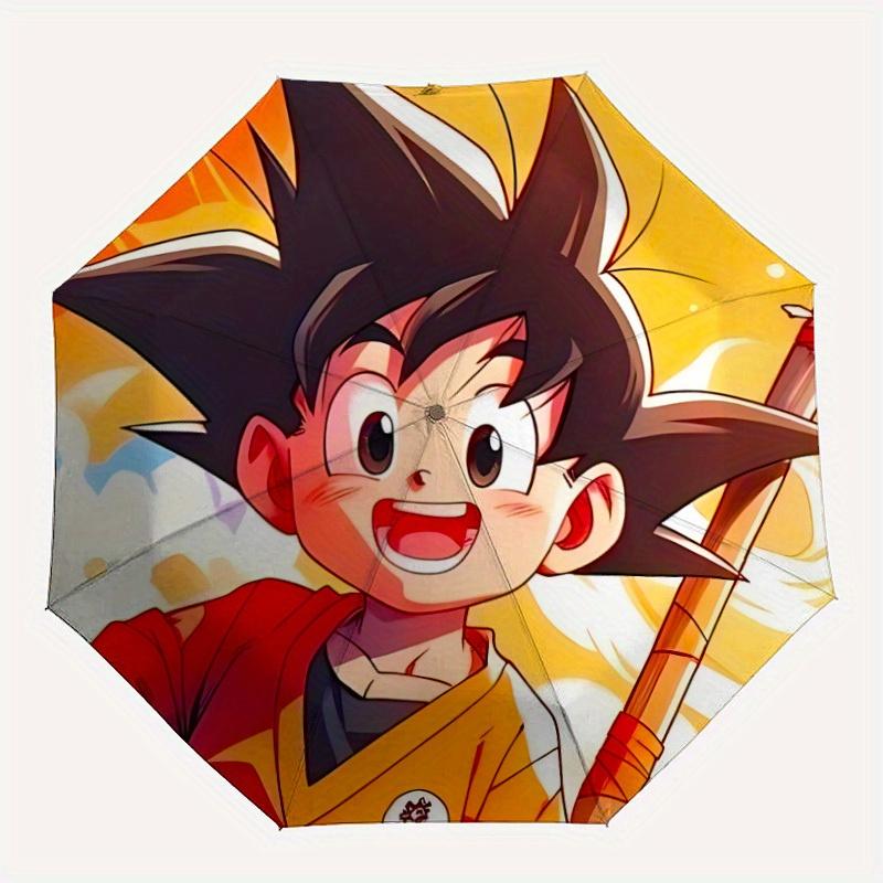 

1pc Goku Balls Goku, Saiyan Automatic Open Cute Umbrella - 8-Rib Compact Foldable Design, Durable Fabric for Casual & Fashion Use, 075