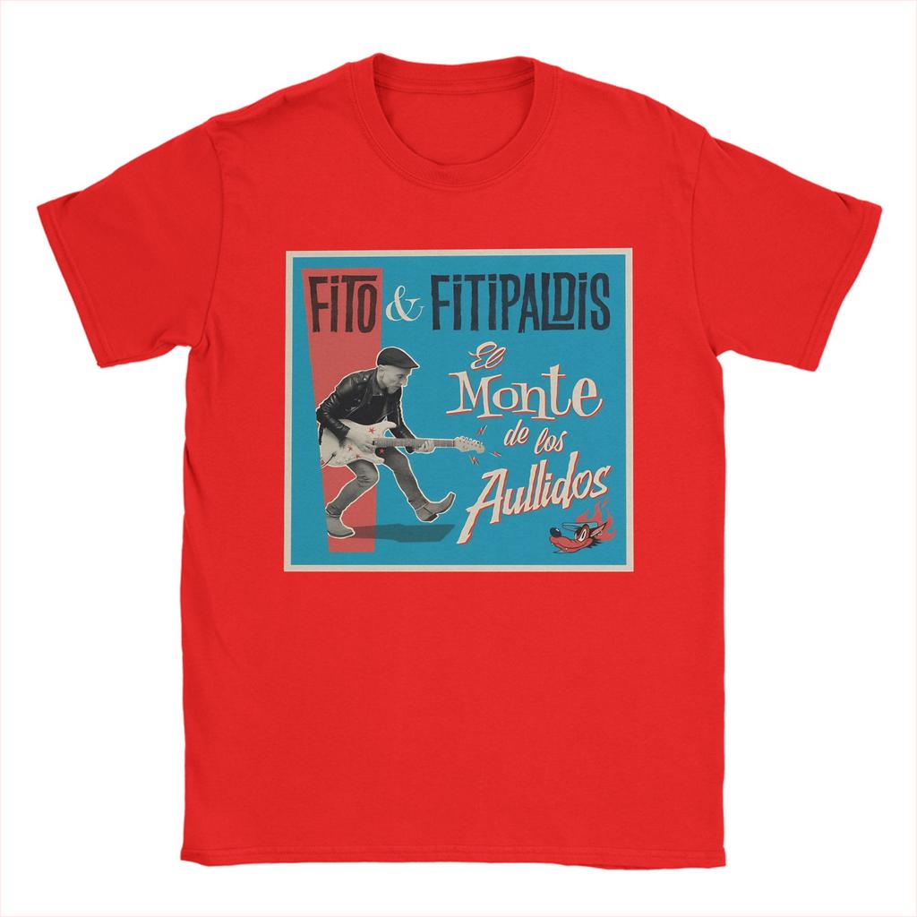 T-Shirt Sommer Fito Fitipaldis El monte de los aullidos Album T-Shirts Baumwoll-T-Shirt für Männer Y2K Lässiges Kurzarm-Oberteil T-Shirts