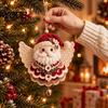 Easy Crochet Projects for Holidays Christmas Angel DIY Kit, Make Hanging Ornament, Festive Beginner Starter Kit Craft Adults Teens, Handmade