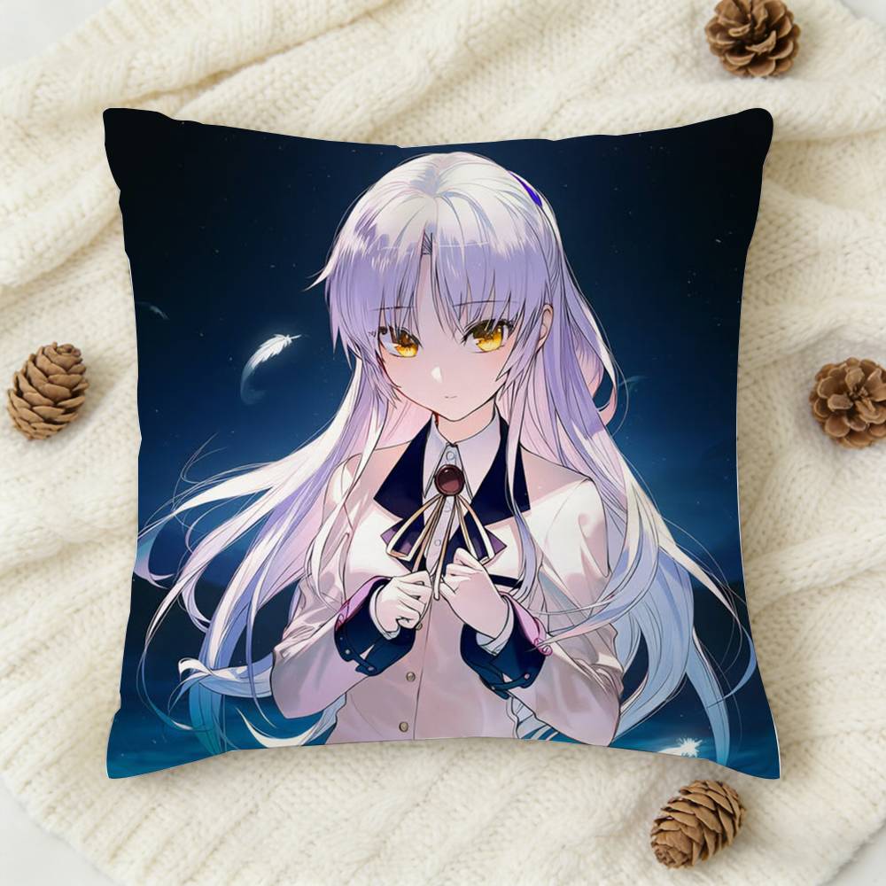 Tachibana Kanade Doublesided Printed Square Decorative Cushion Cover for Sofa Living Room Home Decor