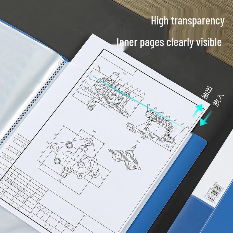 Deli A4 10-Page Document Folder