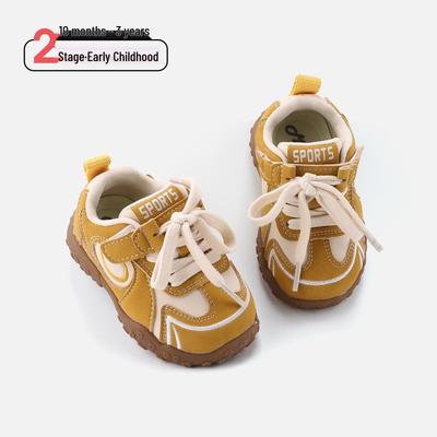 2026 Spring Toddler Shoes: Non-slip, Color Block, Korean Style Sports Sneakers for Boys & Girls
