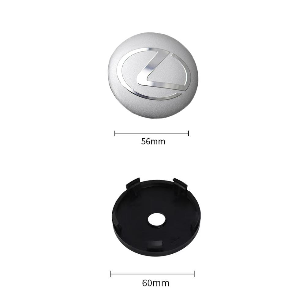 4Pc 56/60mm Logo Hub Caps Car Wheel Center Cover For Lexus CT200h NX300h RX300 RX330 F Sport IS RX NX ES LS GS UX LX LC RC GC GX