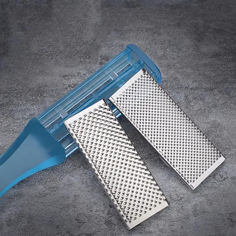 Oboustranná rašple na nohy a odstraňovač mozolů Plastová přenosná rašple na pedikúru