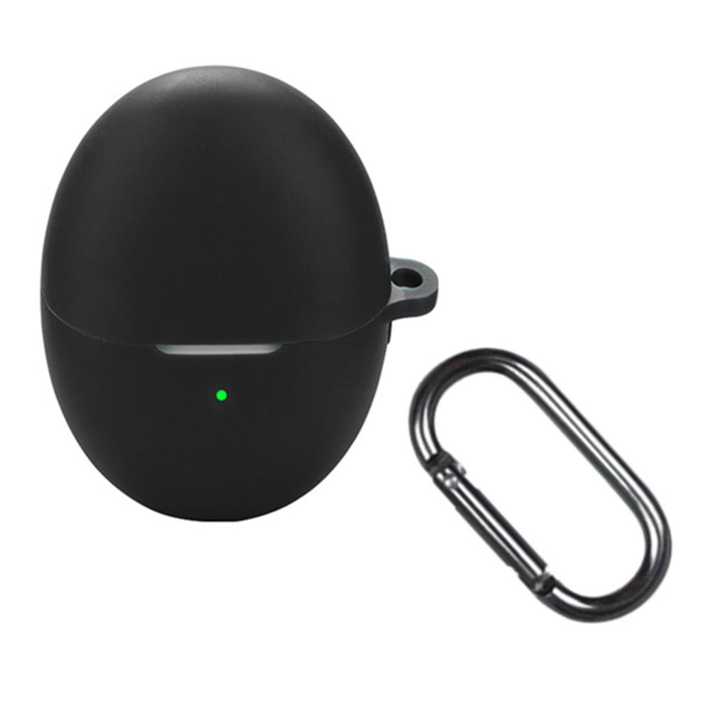 For Huawei FreeBuds 6 Silicone Case Wireless Earphones Protective Cover with Anti-Lost Buckle