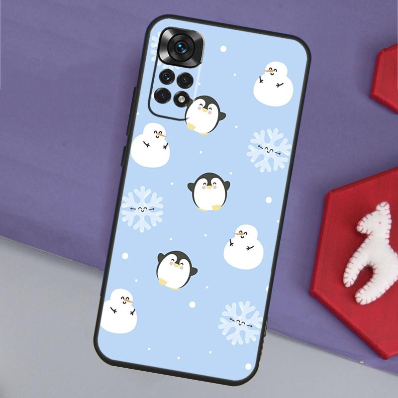 Cartoon Penguin Funda For Xiaomi Redmi Note 14 Pro 13 12 11 9 10 9S 10S 11S 12S Redmi 14C 10C 12C 13C Case