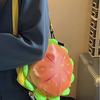 JIAERDI Cartoon Cheeseburger 3D Crossbody Bag Women Girls Cute Versatile Large Capacity Shoulder Purse Ladies Whimsical Handbag