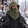 Warm Fleece Hat with Sunshade Brim Winter Balaclava Ski Mask Windproof Face Cover Brim Neck Running Mask for Cold Weather Warmer Adjustable Thermal