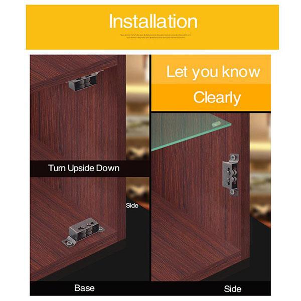 2 bucăți dulap magnet prinde opritoare uși tampon amortizor cu șuruburi feronerie pentru mobilier