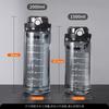 Water bottle, summer new large-capacity sports water cup, heat-resistant dual spout, drop-resistant water bottle, portable fitness high-profile cup