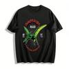 Mesozoikum Erde Pterosaurier Druck Retro Unisex Freizeit-T-Shirt Reines Baumwoll-T-Shirt