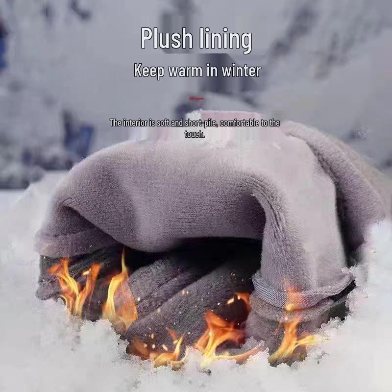 Breathable, Thickened Fleece-Lined Touchscreen Cycling Gloves - Non-Slip, UV Protection for Outdoor Autumn and Winter Sports