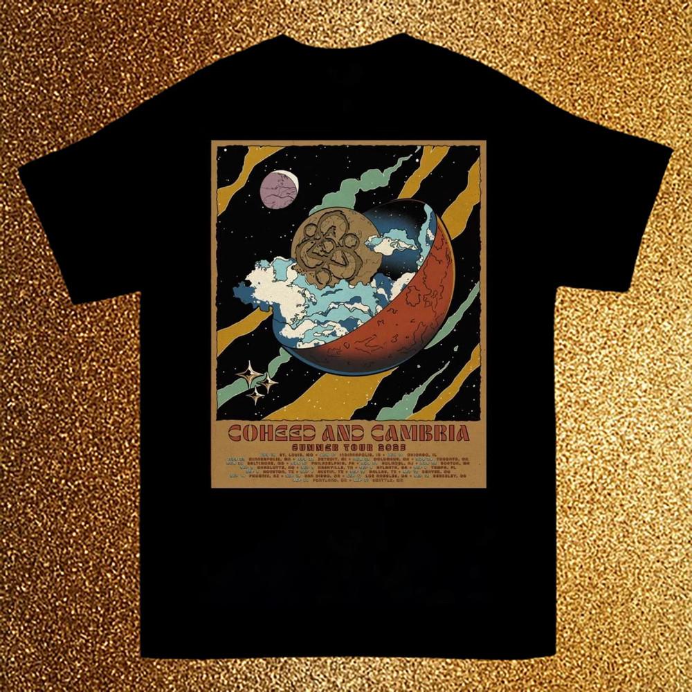 

COHEED AND CAMBRIA Summer Tour 2025 Shirt All Size Men NZ1378 Unisex T-Shirt S