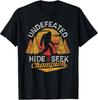 Bigfoot Verstecken Champion Shirt Sasquatch T-Shirt Herren Kinder T-Shirt Unisex T-Shirt