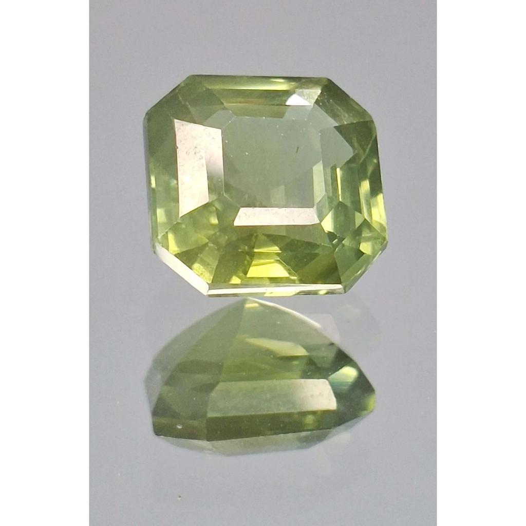 Natural Green Sapphire 14-16 Ct Asscher Cut Certified Beautiful Loose Gemstone