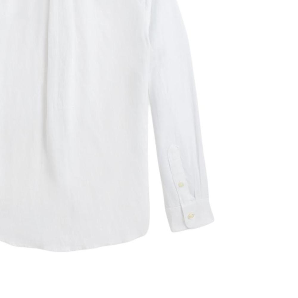 Polo Ralph Lauren Shirt Ss25 Kids Brand Logo Long Sleeve Single-Breasted White Kids shirts CWPOWOVY6820544-100
