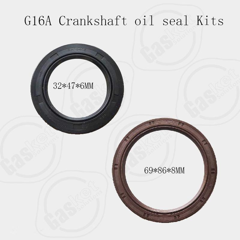G16B G16A 2TR/FE 1TR/FE 1DZ-1/6F 1DZ/-2/7F 1SZ/-FE Engine Front and Rear Crankshaft Oil Seal Kit Fits for Toyota Part G16B G16A