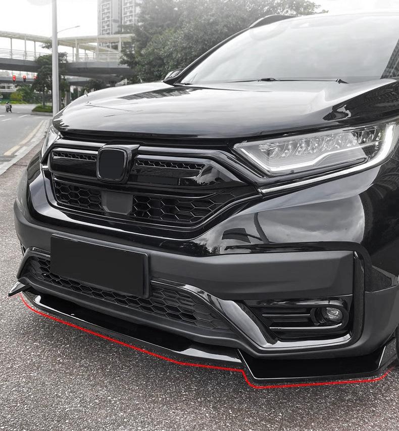 Compatible with 2021-2022 Honda CR-V: Modified Front Splitter, Roof Spoiler, Front Lip, Rear Spoiler, Louvered Grille, Body Kit.