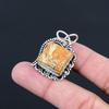 Daughters Day Sale Sterling Silver Natural Maligano Jasper Bezel Wedding Pendant