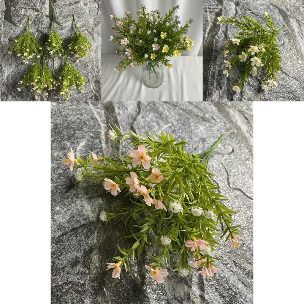Artificial 7 Branch Orchid Flower Arrangement For Photography Home Decor