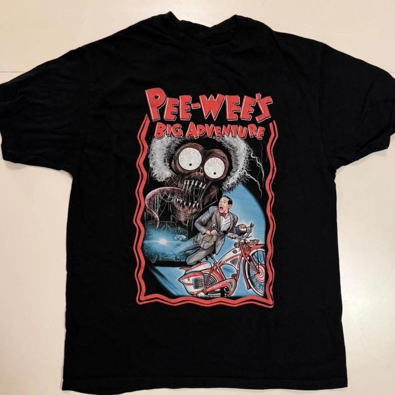 

Vintage Pee Wee Herman Big Adventure Black Unisex T-shirt XXXL