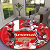 1pc Office Printed Round Carpet, Arsenal Rug, Home Sofa Chair Mat For Christmas and Halloween Décor