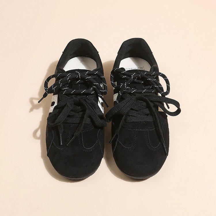 Zhang Linghe same thick-soled track formula racing shoes 2025 new thin-soled red German training shoes women's shoes