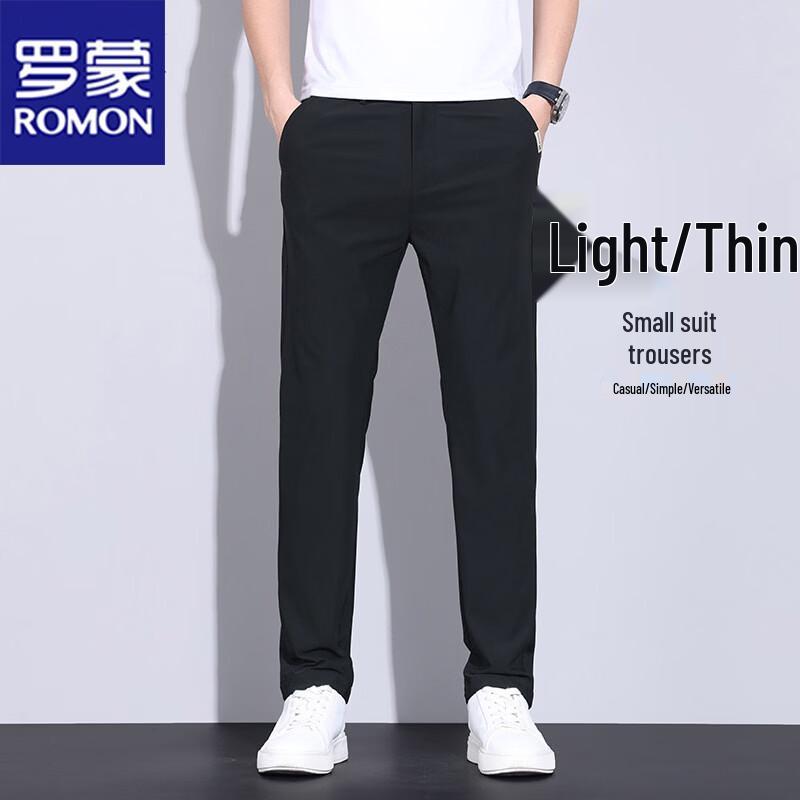 ROMON Men s Summer Breathable Casual Trousers 36
