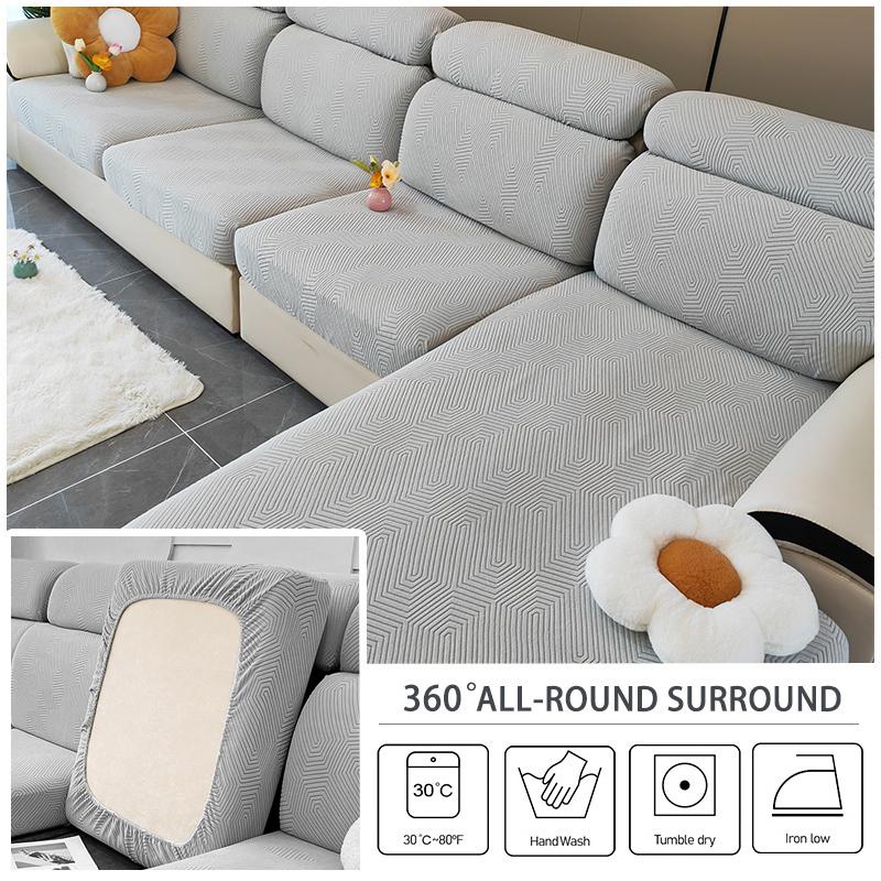 Sofa Seat Cushion Coverastic Thick L-Shape Corner Armchair Sofa Cover Slipcover Furniture Protector For Living Room