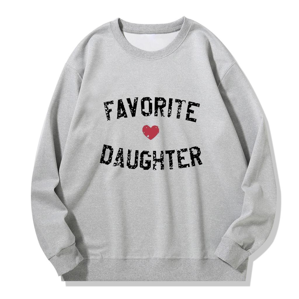 "Life is Better with My Boys" Cotton Long-Sleeve Trendy Hoodie