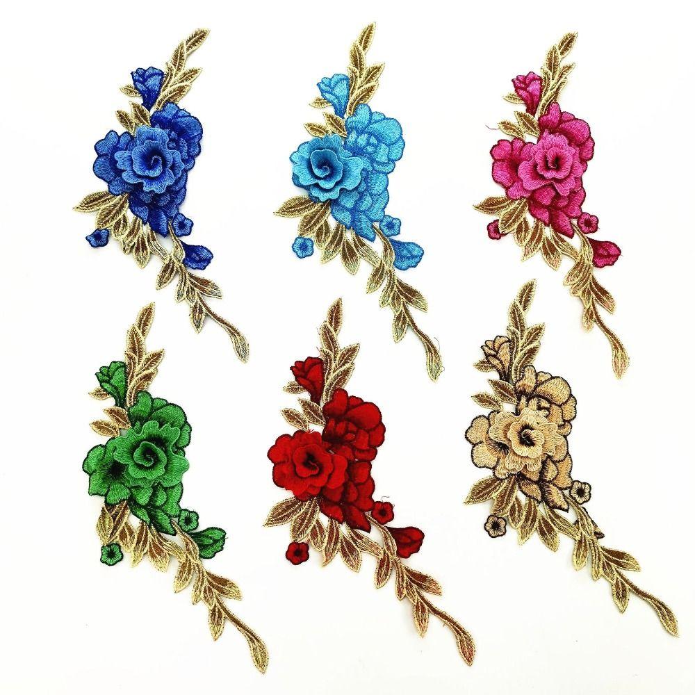 Floral Embroidery Embroidery Patch DIY Sew on Patch Fashion Elegant Sewing Accessories