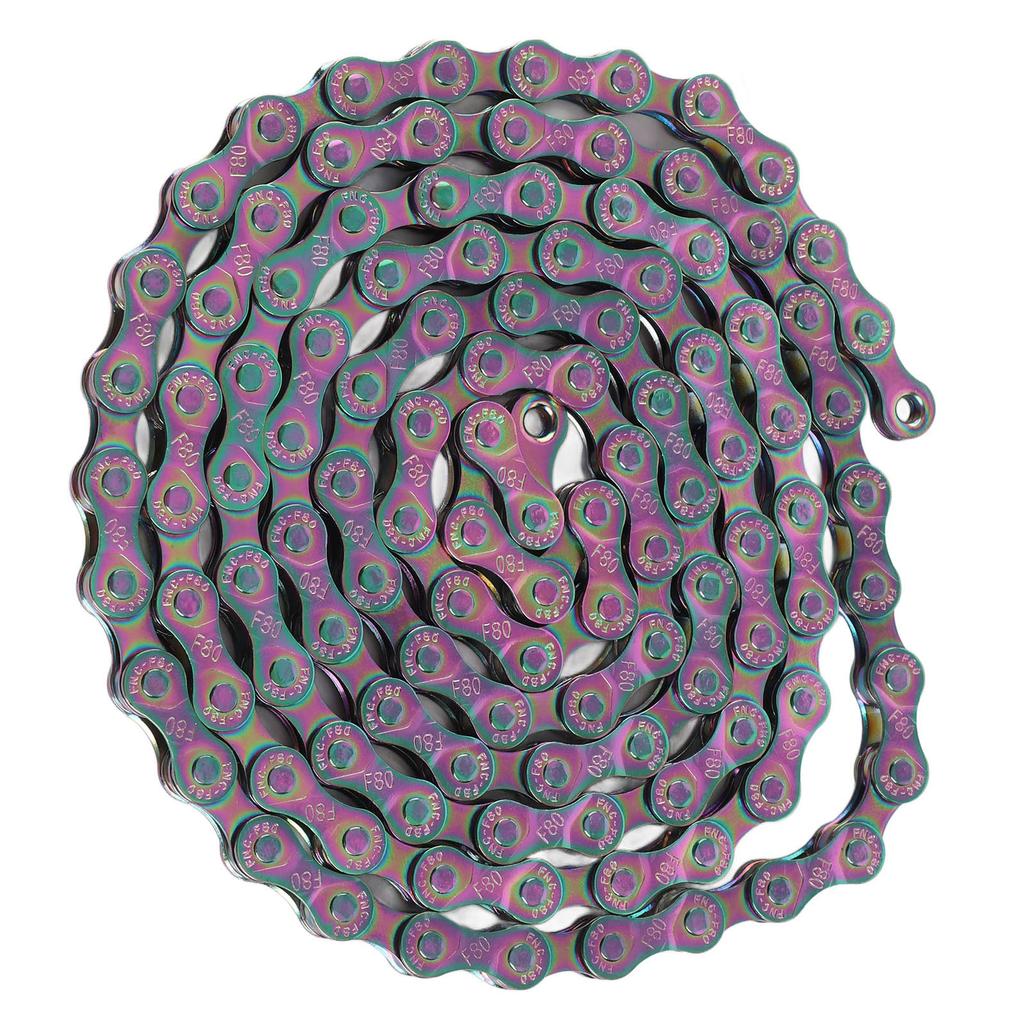 Bike Chain Rust Proof Sensitive Colorful Electroplating 6 7 8 Speed Chain for Road Mountain Bikes