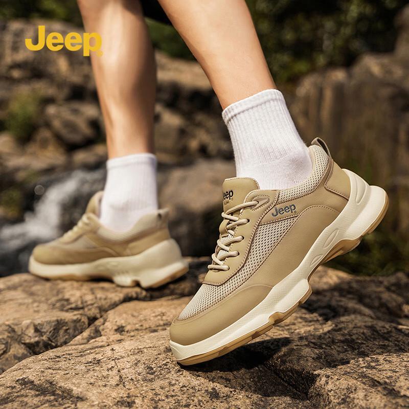 JEEP Men s Breathable Mesh Casual Shoes 42 хаки